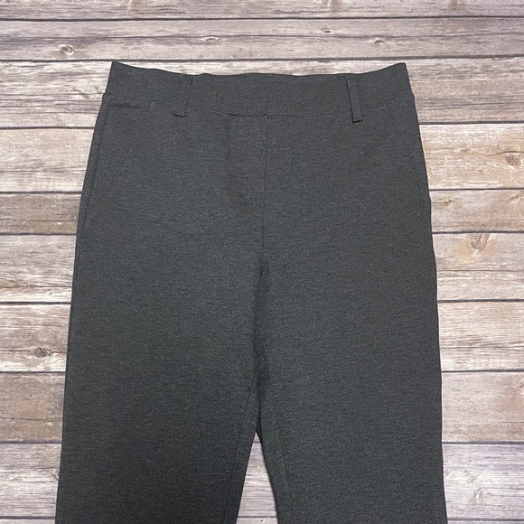 Quince Charcoal Gray Ponte Straight Leg Pull On Leggings Ankle Pants NWOT XS - Picture 3 of 10